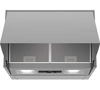 Siemens LE66MAC00 Hotte aspirante, encastrable, 59,9 cm, filtre à graisse en métal, interrupteur à bouton-poussoir, argenté