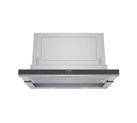 Siemens iQ700 LI67SA671 hotte Semi-intégrée (semi-encastrée) Noir, Acier inoxydable 717 m³/h A