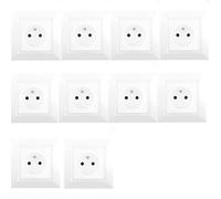 SIEMENS Lot de 10 Prises 2P+T BLANC Siemens DELTA ONE