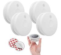 SIEMENS - Lot de 4 détecteurs de fumée NF Autonomie 5 Ans Garantie 3 Ans - 5TC1292-6 + Supports aimantés