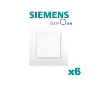 Siemens - lot de 6 va & vient blanc delta one