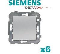 Siemens - lot de 6 va & vient silver delta viva G