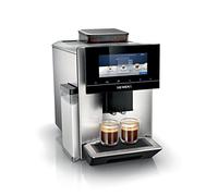 Siemens, machine à café automatique EQ900 TQ903D03, contrôle par l'application, écran tactile, mode barista, AromaBoost, réduction du bruit, broyeur premium, nettoyage à la vapeur, 1 500 W, inox