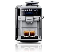 Siemens Machine à café entièrement automatique EQ.6 plus s700 TE657503DE, pour de nombreuses spécialités de café, buse à mousse de lait, moulin en céramique, fonction double tasse, anticalcaire, nettoyage automatique à la vapeur, 1500 W, acier inoxydable