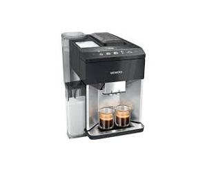 Siemens, machine à café entièrement automatique, EQ500, aromaDouble Shot, AutoMilk Clean, CeramDrive, CoffeeSelect Display, OneTouch DoubleCup, Piano Noir//Acier inoxydable, TQ517R03