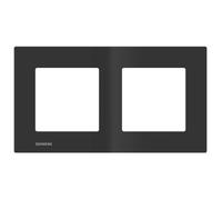 Siemens Plaque double DELTA VIVA Anthracite