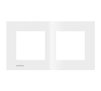 SIEMENS - Plaque Double Blanc Siemens DELTA VIVA