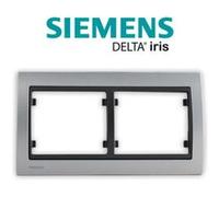 Siemens -plaque double horizontale métal aluminium aluminium