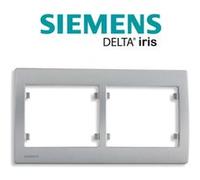 Plaque Double Horizontale Silver Delta IRIS
