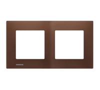 Siemens Plaque double DELTA VIVA Métal marron