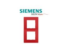 Siemens - plaque double rouge siemens delta viva