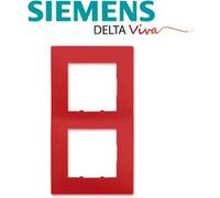 Siemens - plaque double rouge siemens delta viva