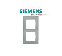 Siemens - plaque double silver siemens delta viva
