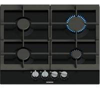 Siemens Plaque gaz encastrable EC6A6PI90 iQ500 4 foyers stepFlame Noir