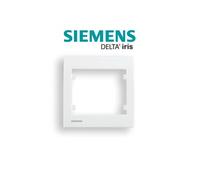 Siemens - plaque simple blanc delta iris siemens
