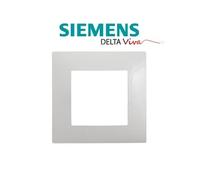 Siemens - plaque simple gris siemens delta viva