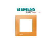 Siemens - plaque simple orange siemens delta viva