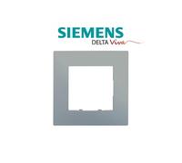Siemens - plaque simple silver delta viva siemens