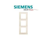 Siemens - plaque triple beige delta viva siemens beige G