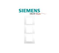 Siemens - plaque triple blanc siemens delta viva