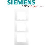 Siemens - plaque triple blanc siemens delta viva blanc G