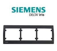 Plaque Triple Horizontale Anthracite Delta IRIS