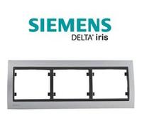 Siemens -plaque triple horizontale métal aluminium aluminium