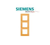 Siemens - plaque triple orange siemens delta viva