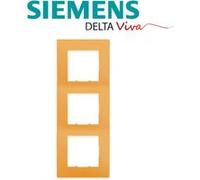Siemens - plaque triple orange siemens delta viva