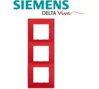 Siemens - plaque triple rouge siemens delta viva