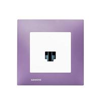 SIEMENS - Prise RJ45 Blanc Delta Viva + Plaque Violet