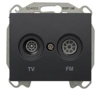 SIEMENS - Prise TV/FM Anthracite Delta IRIS