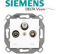 SIEMENS - SIEMENS - Prise TV FM SAT BLANC Siemens DELTA VIVA