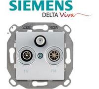 Siemens - prise tv fm sat silver delta viva