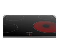 Siemens ramDesign EA645GE17 - Vitrocéramique - 4 plaques de cuisson - Niche - largeur : 56 cm - profondeur : 49 cm - avec garnitures en acier inoxydable - inox/noir