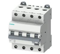 Siemens RCBO aimant différentiel thermique 4 pôles 25 A 30 mA Type A Courbe C