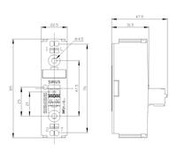 Siemens Relais à semi-conducteurs 3RF21202AA04 20 A Tension de contact (max.): 460 V/AC à commutation au zéro de tension 1 pc(s)