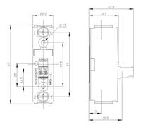 Siemens Relais à semi-conducteurs 3RF21503AA26 50 A Tension de contact (max.): 600 V/AC à commutation au zéro de tension 1 pc(s)