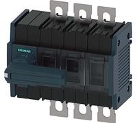 Siemens - secciónador 160 A Taille 2 3 pôles avant gauche Lance plat Gris
