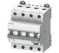 SIEMENS Sentron 5SU1 Interrupteur FI/LS 6 A, 4 pôles, type C, sensibilité 300 mA