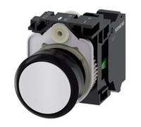 siemens Siemens Bouton-poussoir 1S 3SU1100-0AB60-3BA0 blanc 22 mm rond Quantité:1