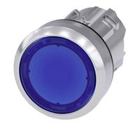 Siemens 3SU10510AB500AA0 3SU1051-0AB50-0AA0 Bouton-poussoir lumineux à rappel actionneur plat, collerette métal, finition