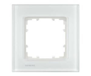 siemens Siemens Indus.Sector Cadre 1-fach Delta Miro verre, blanc 5TG1201-1 Quantité:1