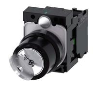 Siemens 3SU11004BF111BA0 3SU1100-4BF11-1BA0 Commutateur à clé collerette plastique noir, gris 1 x 90 ° décrochage par clef 1 pc(s)