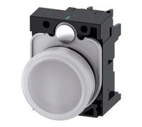 siemens Siemens Indus.Sector Signal lumineux blanc, lentille lisse 3SU1102-6AA60-1AA0 Quantité:1