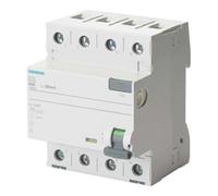 Siemens Interrupteur différentiel 5SV Classe A 4 pôles 40 A 30 mA 70 mm