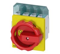 Siemens Interrupteur de séparation 3LD2103-1TL53 4 pôles 16 mm² 25 A 690 V/AC rouge/jaune