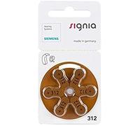 Siemens Signia Lot de 120 piles zinc-air pour appareils auditifs type 312 (PR41, marron) - 1,4 V - Longue durée de vie et performance fiable - Qualité Siemens d'origine