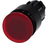 Siemens SIRIUS ACT Bouton-poussoir "coup de poing" élément frontal plastique, rouge, Bouton + interrupteur, Rouge