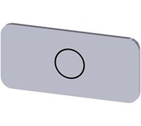 Siemens Sirius atc - Plaquette 12,5 x 27 mm pt.lettre noire symbole o